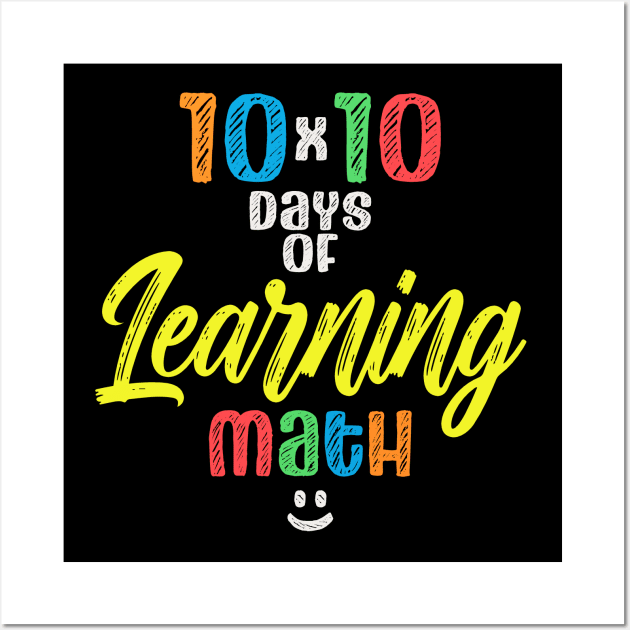 100 Days of Learning Math Wall Art by Etopix